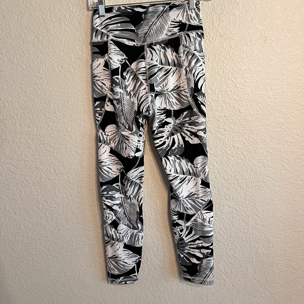 Gottex Black And White Leggings With Pockets Size Small‎